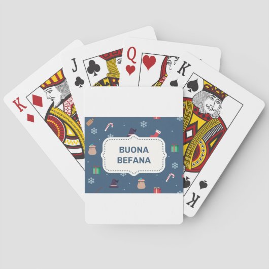 xmas buona Befana Pokerkaarten (Achterkant)