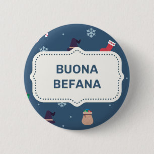 xmas buona Befana Ronde Button 5,7 Cm