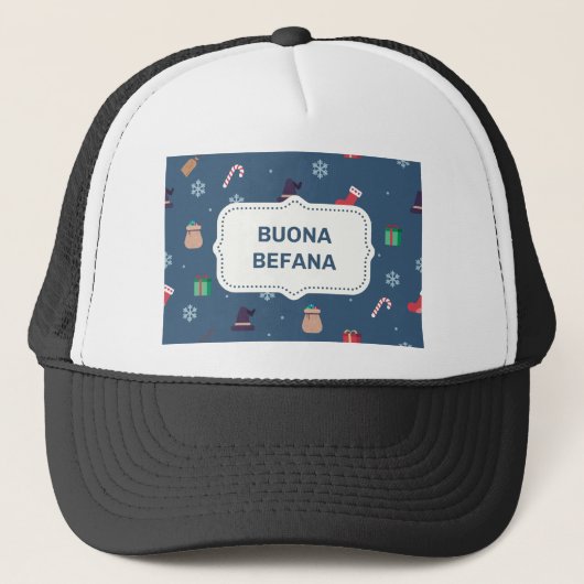 xmas buona Befana Trucker Pet (Voorkant)
