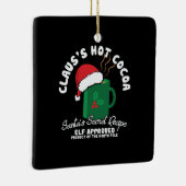 Xmas cadeau voor veilig recept voor kerstman keramisch ornament (Rechts)