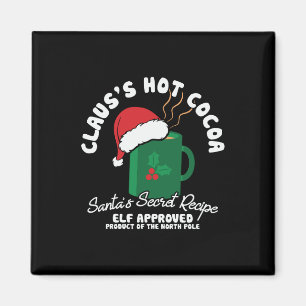 Xmas cadeau voor veilig recept voor kerstman magneet