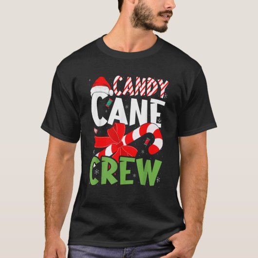 Xmas Candy Cane Crew for Family and Cousin Christm T-shirt (Voorkant)