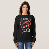 Xmas Candy Canes Crest Kerstmis Snoep X Mas Trui (Voorkant volledig)