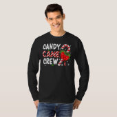 Xmas Candy Canes Crew Christmas Candy  Matching Gr T-shirt (Voorkant volledig)