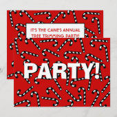 Xmas Candy Canes Kaart (Voorkant / Achterkant)