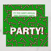 Xmas Candy Canes Kaart (Voorkant / Achterkant)