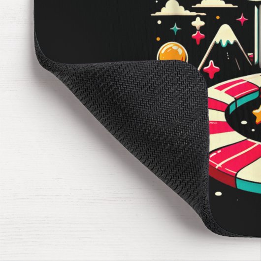 Xmas Candy Land Rainbow Trail Candy Cane Merry Chr Muismat (Hoek)