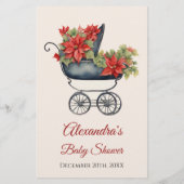 Xmas Carriage Baby shower Voorspellingen Advies Ka (Achterkant)