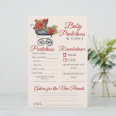 Xmas Carriage Baby shower Voorspellingen Advies Ka (Staand voorkant)