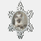 XMAS Cats Tin Sneeuwvlok Ornament (Rechts)