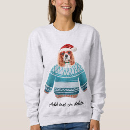 Xmas Cavalier King Spaniel Ugly Kersthond Mam Trui