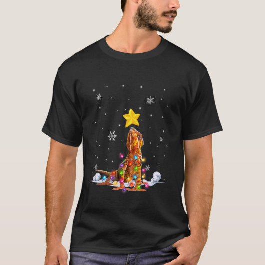Xmas Chameleon Animals T-shirt (Voorkant)