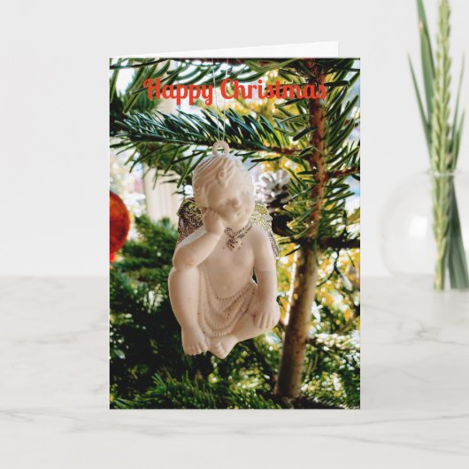 Xmas cherub card kaart (Voorkant)