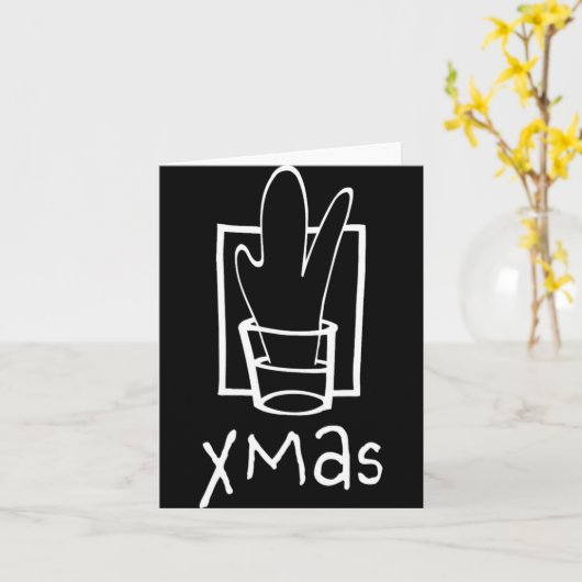 Xmas Christmas  Kaart (Gele Bloem)