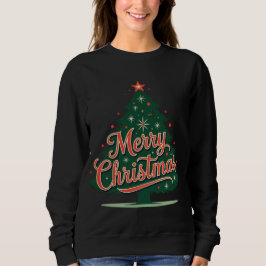 Xmas christmas tree merry Christmas tee Trui