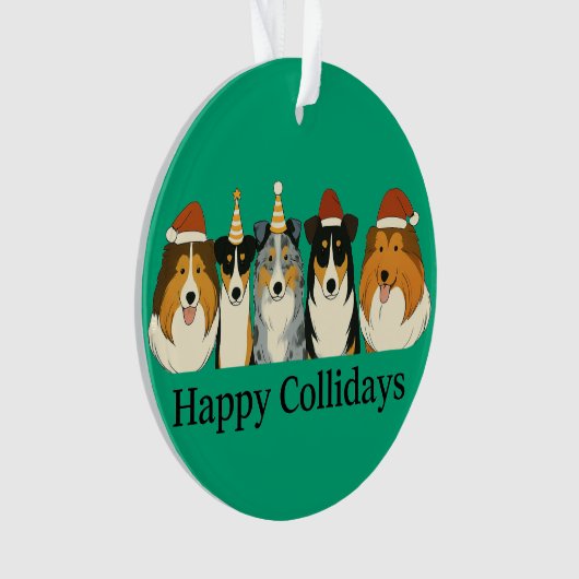Xmas Collie Ornaments  Ornament (voorkant)