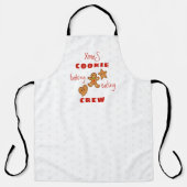 XmaS Cookie Baking&Eating Crew-Red-tekst Schort (Voorkant)