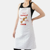 XmaS Cookie Baking&Eating Crew-Red-tekst Schort (Insitu)