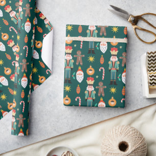 Xmas Cookie Gekleurde Noel Kerstmis Cadeaupapier