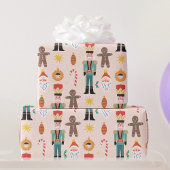 Xmas Cookie Gekleurde Noel Kerstmis Cadeaupapier