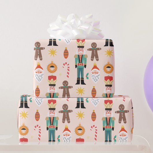 Xmas Cookie Gekleurde Noel Kerstmis Cadeaupapier