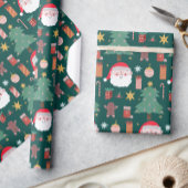 Xmas Cookie Gekleurde Noel Kerstmis Cadeaupapier