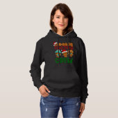 Xmas Cookie Tasting Crew Funny Tasting Baker Merry Hoodie (Voorkant volledig)