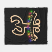 Xmas Coqui Taino Fleece Blanket Deken (Voorkant (Horizontaal))