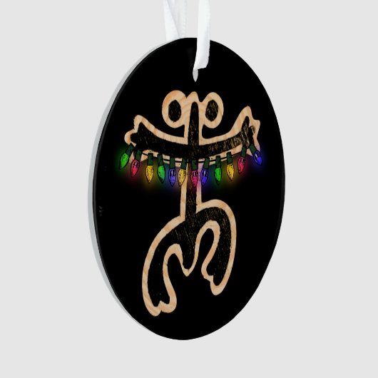 Xmas Coqui Taino Metal Ornament (voorkant)