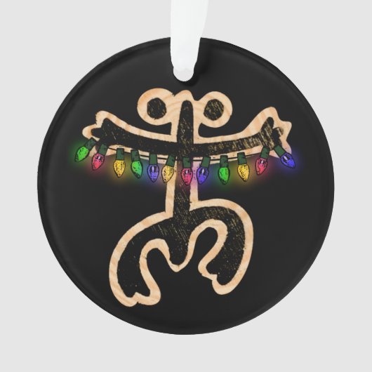 Xmas Coqui Taino Metal Ornament (voorkant)