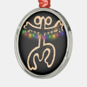 Xmas Coqui Taino Metal Ornament (Links)