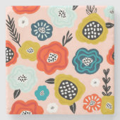 Xmas Creative Decorative Fbloemen Stenen Onderzetter (Voorkant)