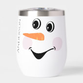 Xmas Cute Custom Snowman happy face cup coffee mug (Voorkant)