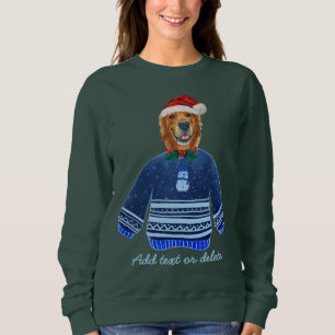 Xmas Cute Golden Retriever Ugly Kerstmis Mam Trui