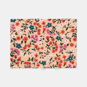 Xmas Cute Small Flower naadloos Fleece Deken (Voorkant (Horizontaal))