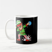 Xmas Dabbing Elf Bowling LL en Pins Christmas Bow Koffiemok (Links)