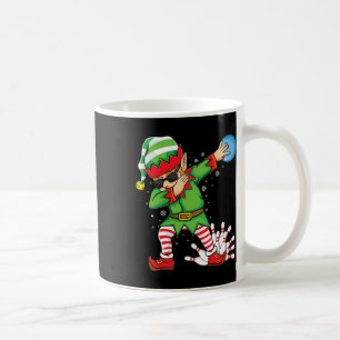 Xmas Dabbing Elf Bowling LL en Pins Christmas Bow Koffiemok