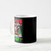 Xmas Dabbing Santa's Favorite Chef Christmas  Koffiemok (Voorkant links)