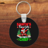 Xmas Dabbing Santa's Favorite Chef Christmas Sleutelhanger (Voorkant)