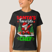 Xmas Dabbing Santas Favorite Chef Christmas T Shir T-shirt (Voorkant)