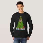 Xmas Decorations Lights Santa Chipmunk Christmas T T-shirt (Voorkant volledig)