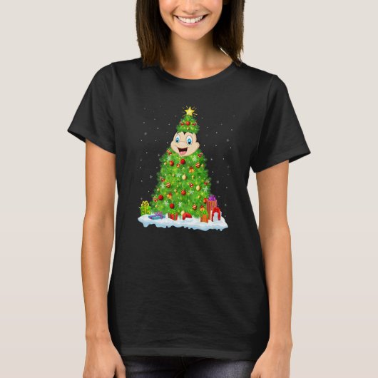 Xmas Decorations Lights Santa Ladybug Christmas Tr T-shirt (Voorkant)