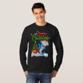 Xmas Decorations Santa Hammerhead Shark Christmas T-shirt (Voorkant volledig)