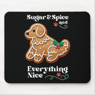Xmas Dog Gingerbread Sugar Spice Christmas Cookie Muismat