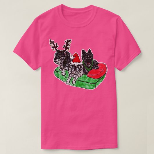 Xmas Dogs T-shirt (Design voorkant)
