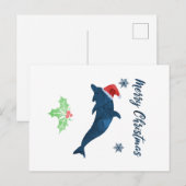 Xmas Dolphin Briefkaart (Voorkant / Achterkant)