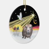Xmas Dove - Guinee Pig #2 Keramisch Ornament (Rechts)