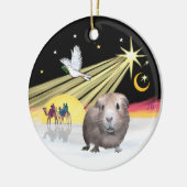 Xmas Dove - Guinee Pig #2 Keramisch Ornament (Links)
