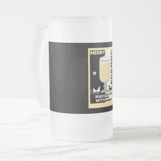 Xmas Eggnog Punch Matglas Bierpul (Voorkant links)