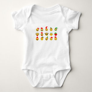 xmas emoji gelukkige gezichten romper